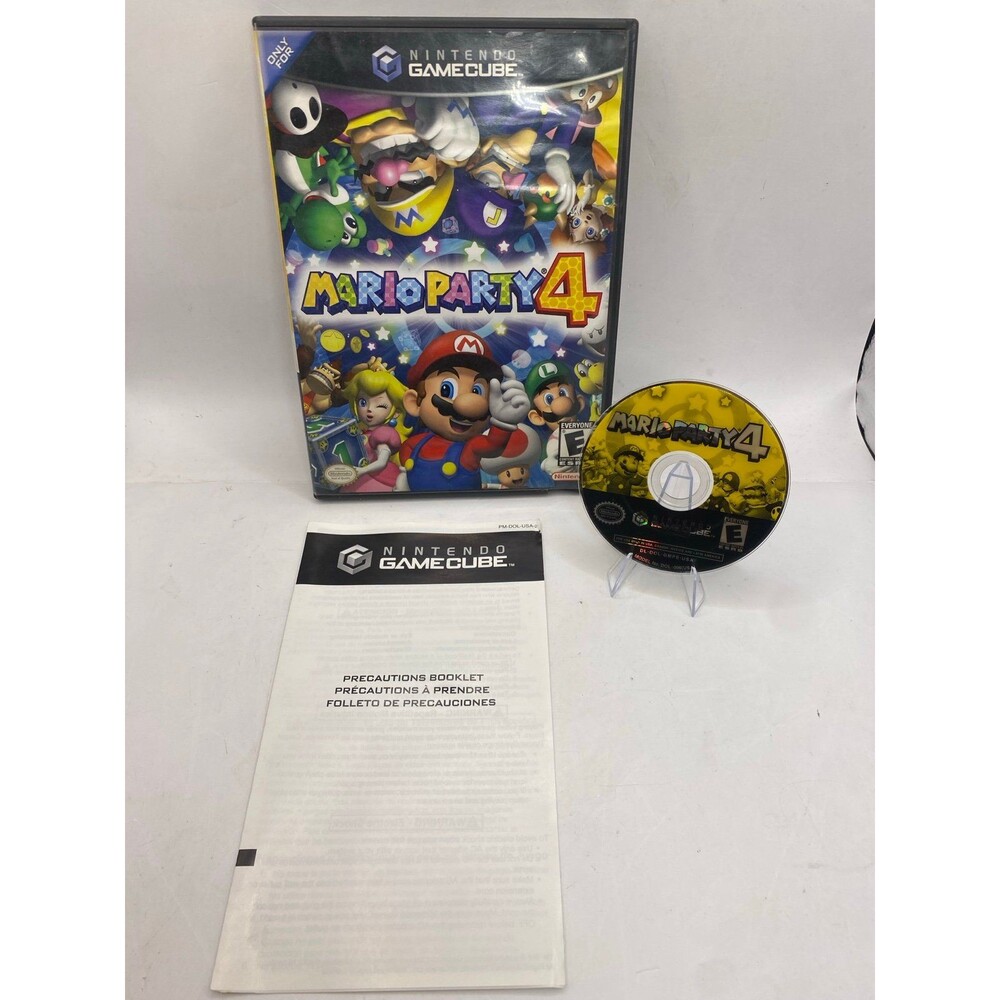 Mario Party 4 (Nintendo GameCube, 2002) No Manual - Tested & Works Minty Disc